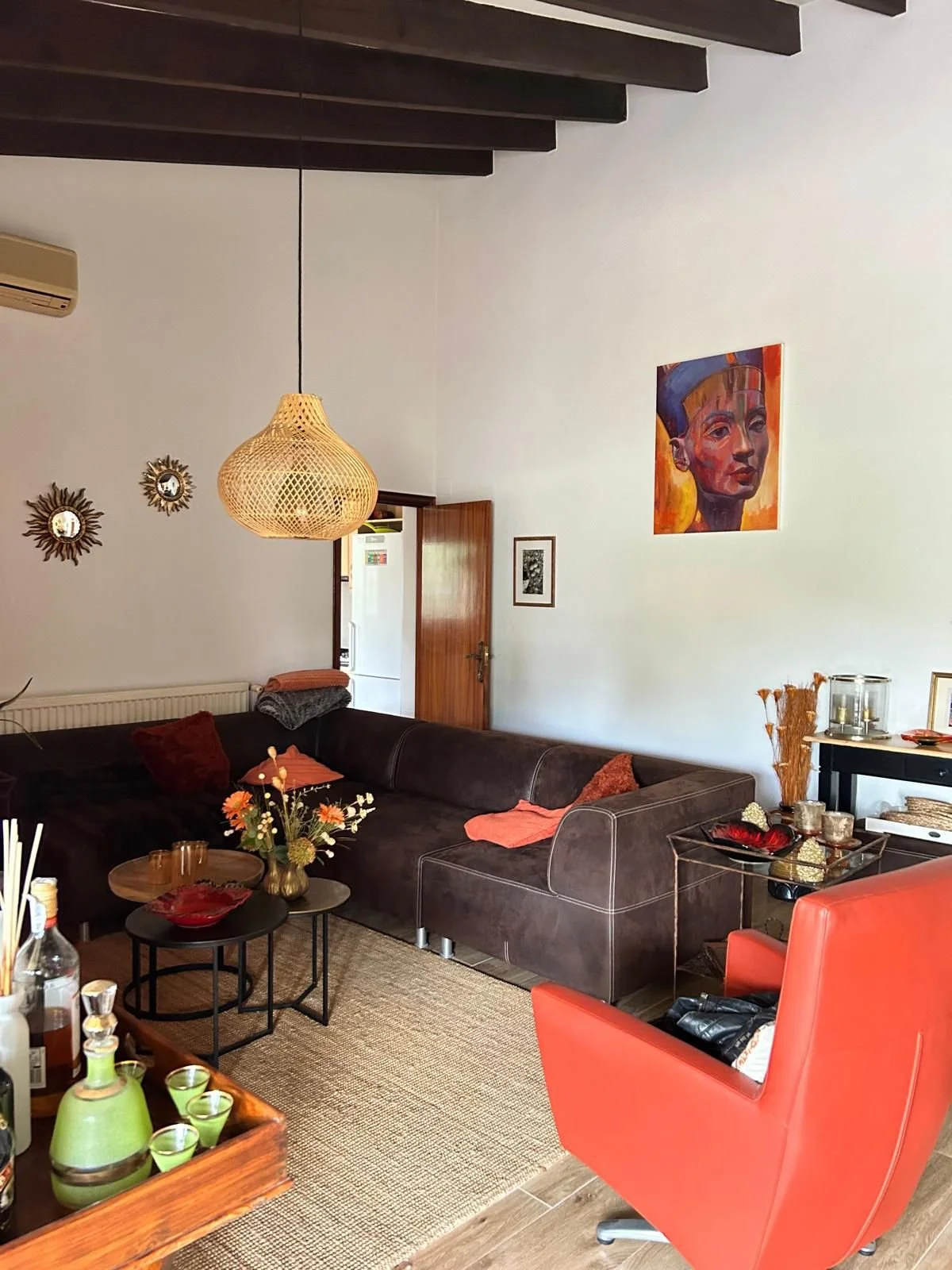 Gezellige zithoek in de woonkamer